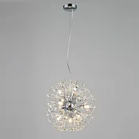 Люстра подвесная Eletto Betsy EL322P09.1 Citilux прозрачная на 9 ламп, основание хром в стиле современный Люстра подвесная Eletto Betsy EL322P09.1 Citilux прозрачная на 9 ламп, основание хром в стиле современный